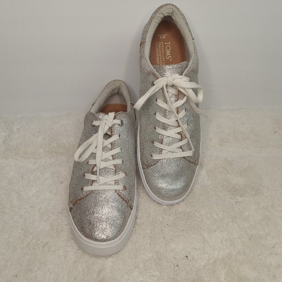 Toms Silver Sneakers - Picture 2 of 11
